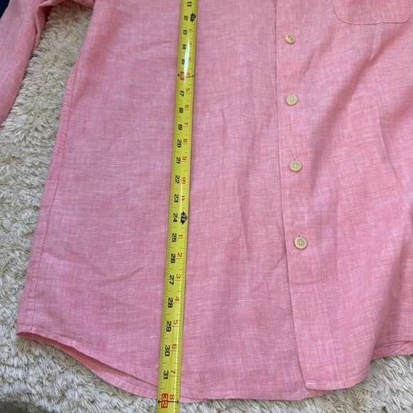 Tommy Bahama Mens 100% Linen Button Front Shirt size Large - Picture 9 of 10
